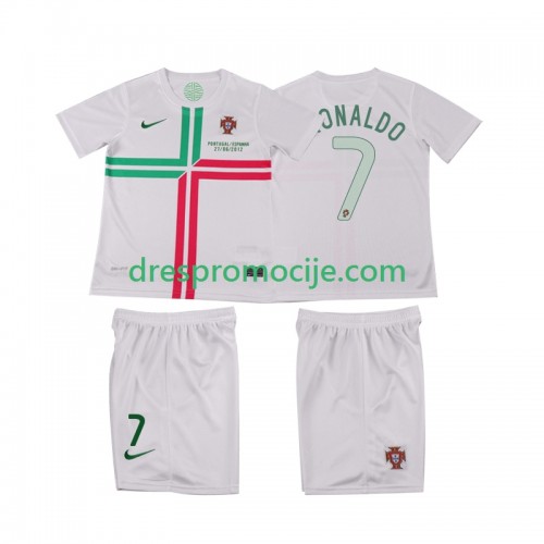Portugal Cristiano Ronaldo 7 2012 Dres Retro Dječji Gostujući Kratkih Rukava Portugal Cristiano Ronaldo 7 2012 Dres Retro Dječji Gostujući Kratkih Rukava